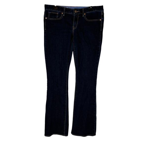 Gap 1969 Jeans Womens 30/10L Blue Denim Mid-Rise 5-Pockets Curvy Bootcut Leg - Picture 1 of 15